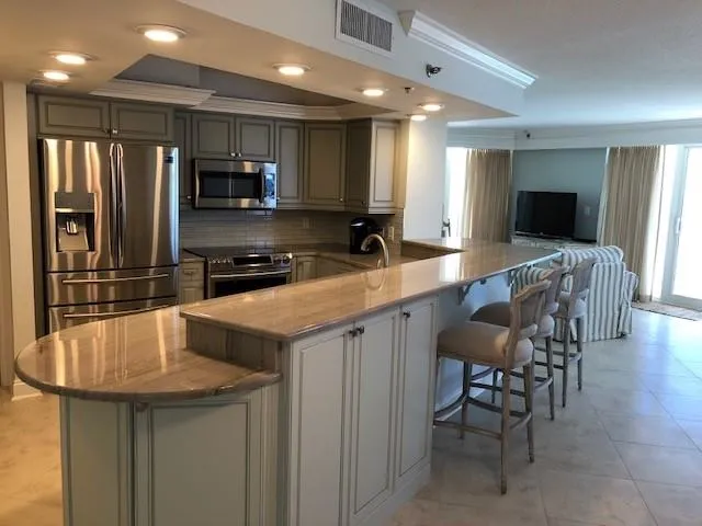 Custom granite countertop installation